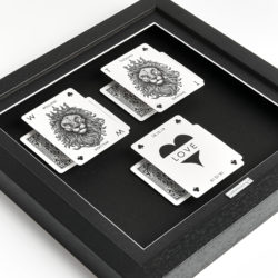 Him _ Her Personalised Lion Playing Cards 1bLR