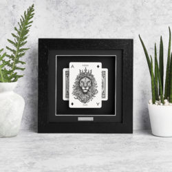 Lion Family Member Playing Card Frame