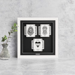 Mr & Mrs Personalised Lion & Lioness Playing Cards HEADON SQ