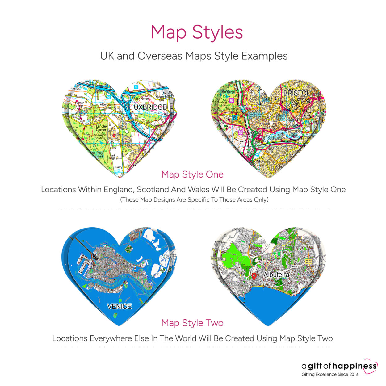 HEART MAP STYLE EXAMPLES