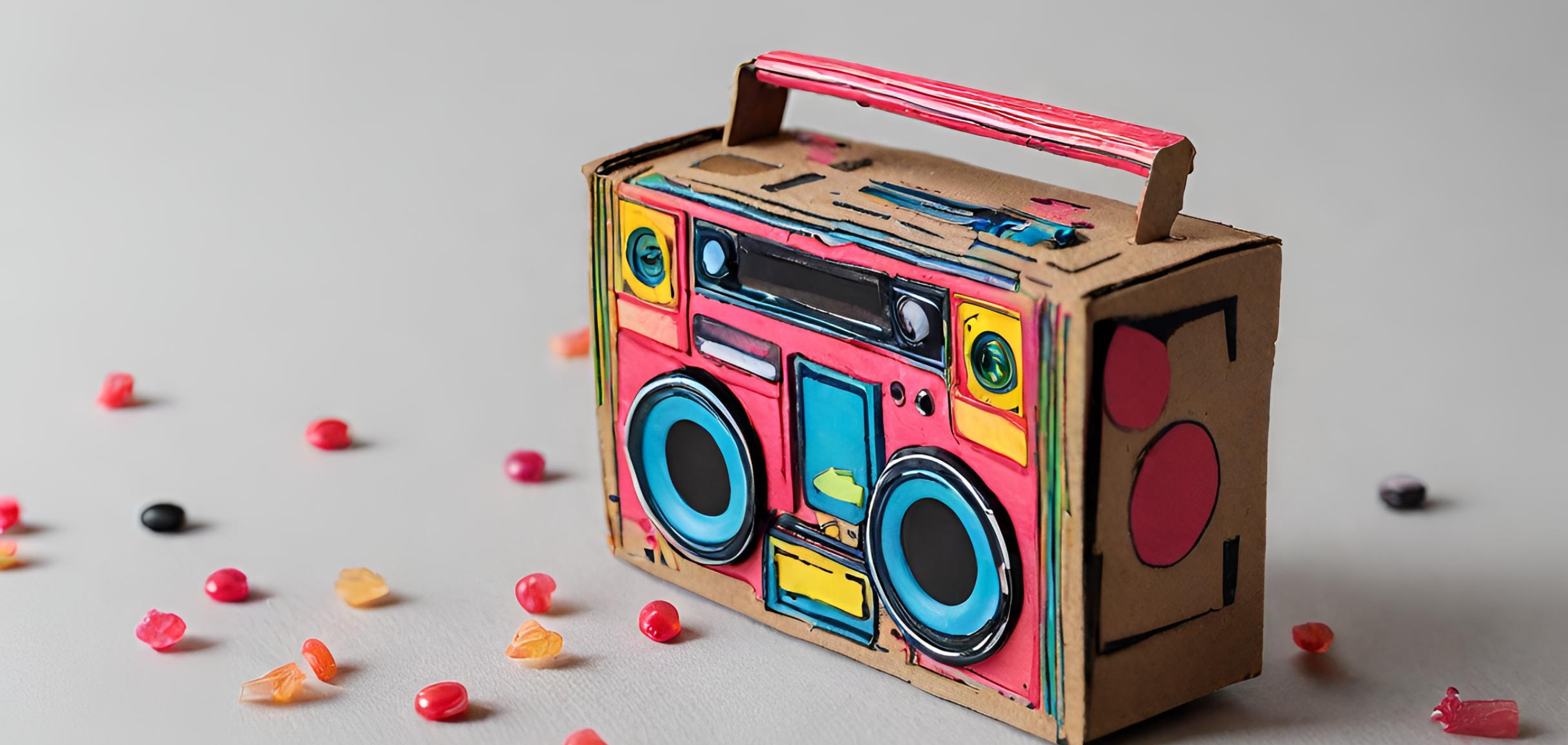 DIY Gift Boombox filled with Candy this Valentine's day