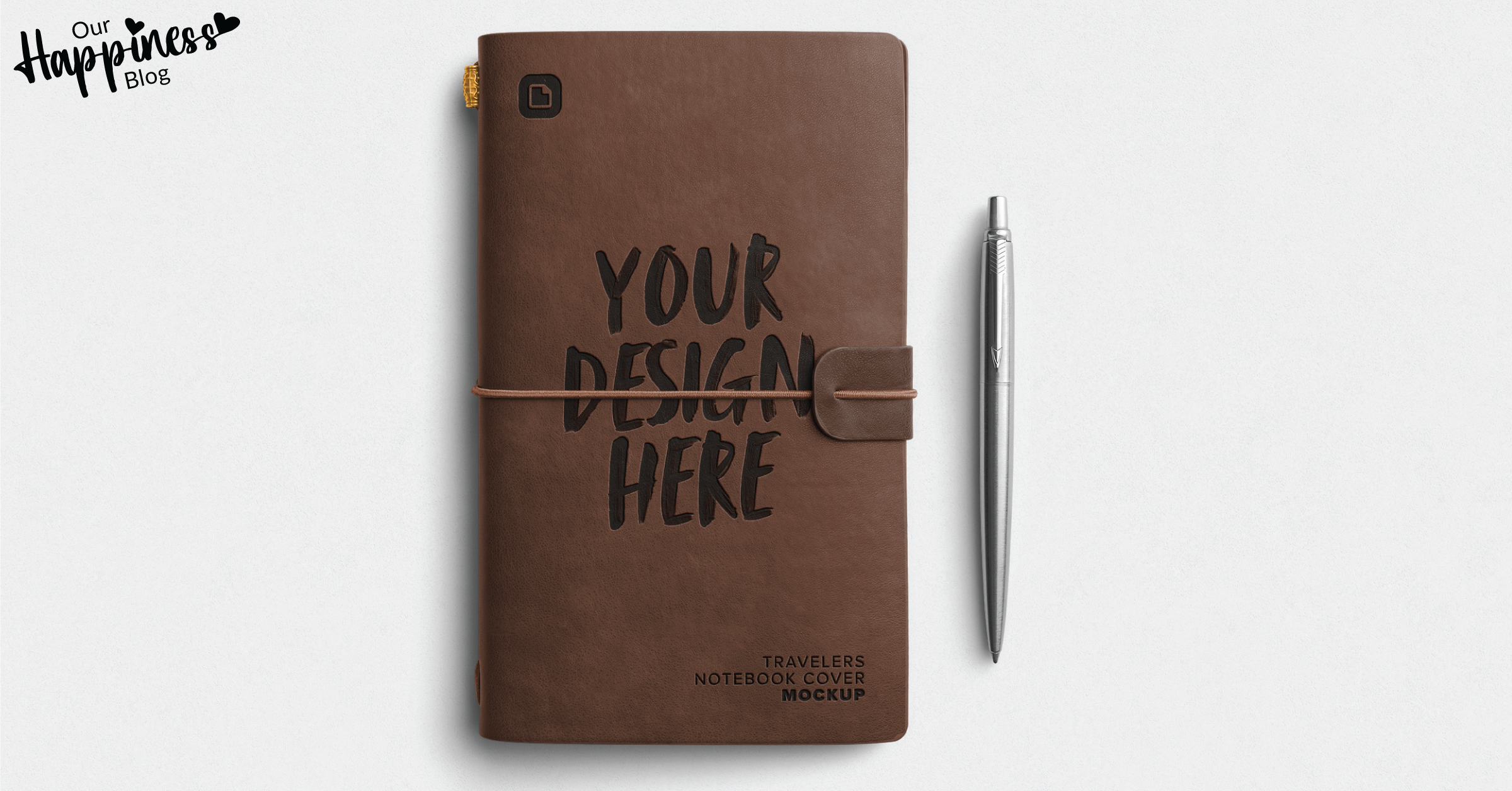 Personalised leather notebook gift for him
